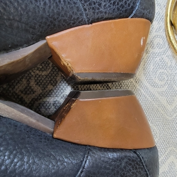 Kork-Ease | 6.5 Black Pebbled Leather Ankle Boots Monks Strap - Picture 9 of 16